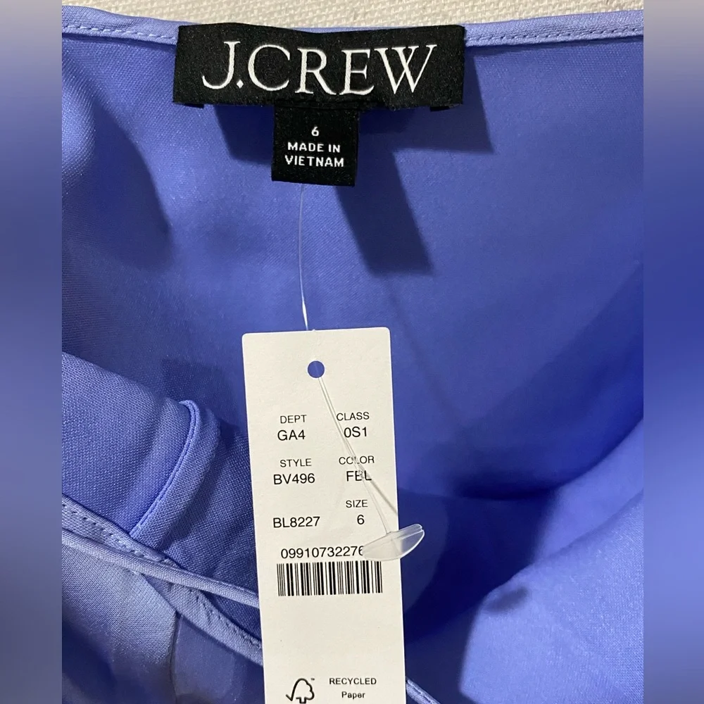 J. Crew Gwyneth Slip Dress in Luster Charmeuse Size 6 - Picture 6 of 7